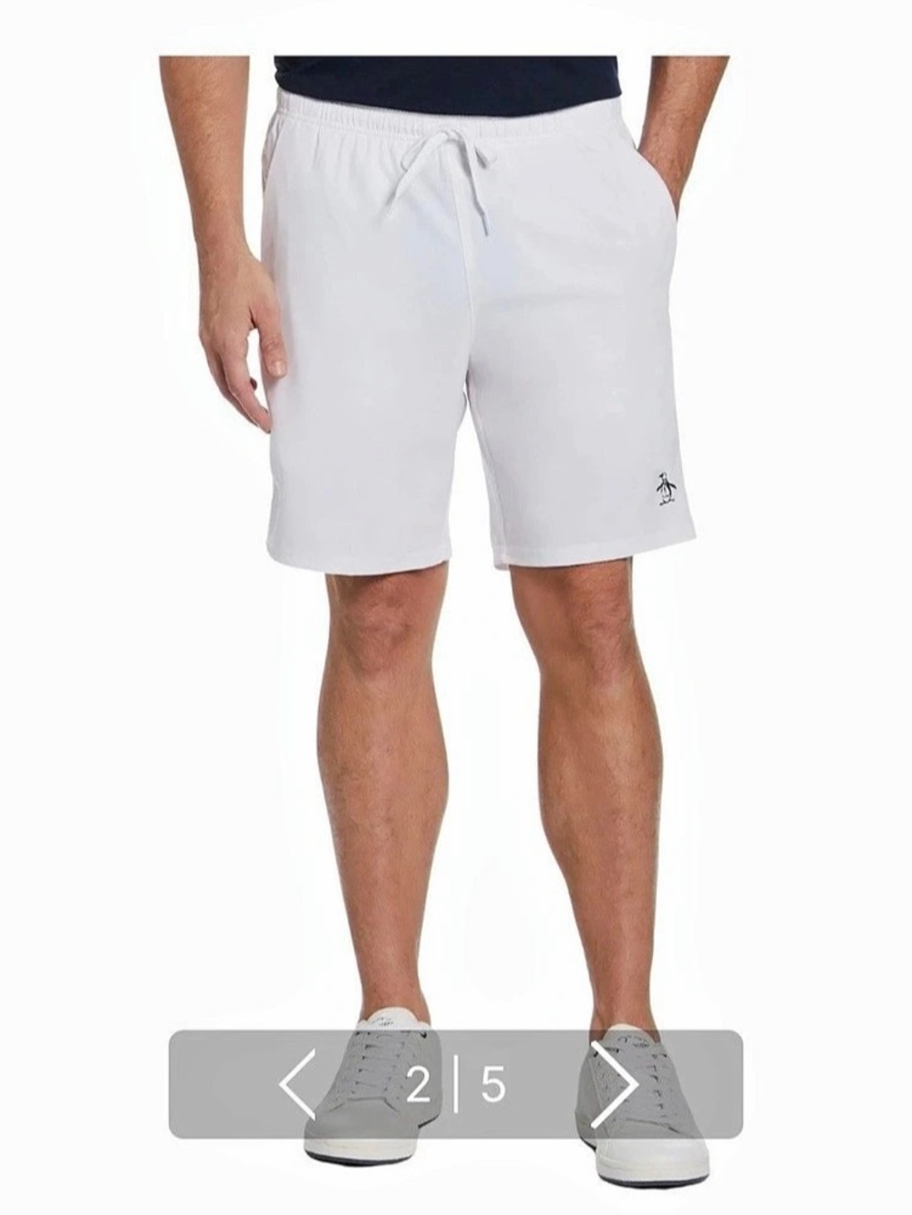 Penguin Racquet and Paddle Shorts White 8" NWT